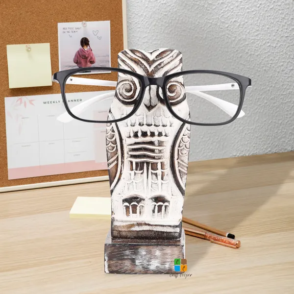 Handmade_Owl_Spectacle_Wood_Tabletop_Eyeglass_Holder_Stand