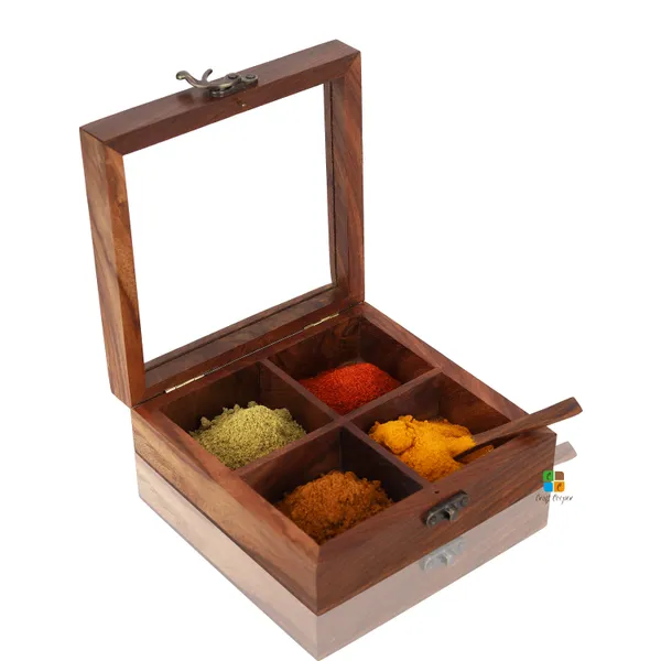 Sheesham_Wood_Spice_Box_With_4_Partition_&_Spoon
