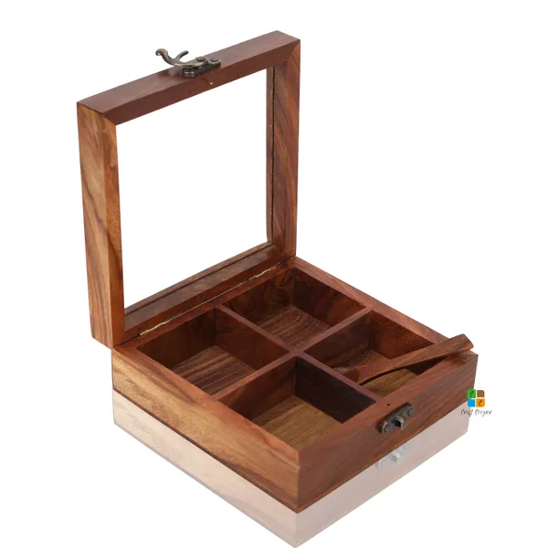 Sheesham_Wood_Spice_Box_With_4_Partition_&_Spoon