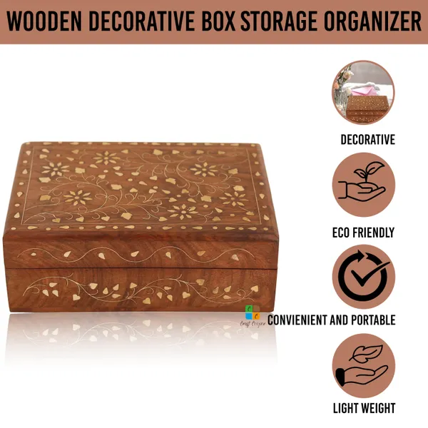 Wooden_Rectangular_Flower_Design_Jewellery_Box_|_Multipurpose_Box_For_Storage