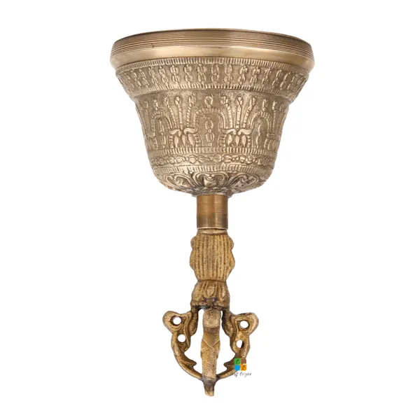 Craft_Cooper__6_Inch_Tibetan_Buddhist_Bell_For_Meditation_Brass_Pooja_Bell
