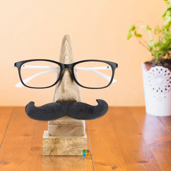 Handmade_Moustache_Themed_Wooden_Spectacle_Holder_Stand
