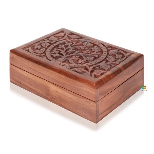 Handmade_Wooden_Carved_Jewellery_Box_|_Multipurpose_Box_For_Storage