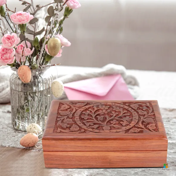 Handmade_Wooden_Carved_Jewellery_Box_|_Multipurpose_Box_For_Storage