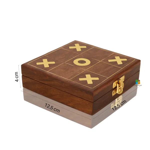 Sheesham_Wood_Tic-tac-toe_Perfect_Gifting_For_Birthday_For_Kids_And_Family_Board_Games_Brass_Naughts_&_Crosses_With_Storage_Box_Lxbxh_4X4X1.5_Inches