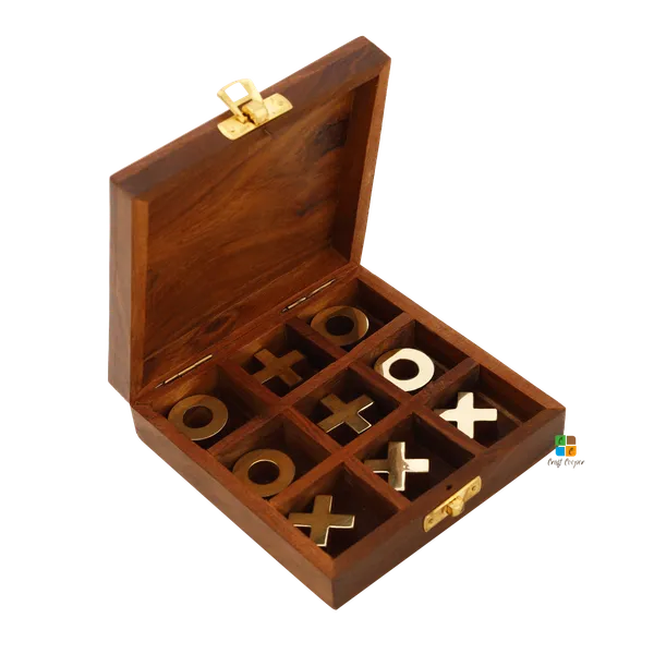 Sheesham_Wood_Tic-tac-toe_Perfect_Gifting_For_Birthday_For_Kids_And_Family_Board_Games_Brass_Naughts_&_Crosses_With_Storage_Box_Lxbxh_4X4X1.5_Inches