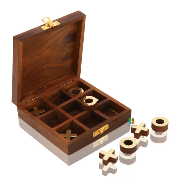 Sheesham_Wood_Tic-tac-toe_Perfect_Gifting_For_Birthday_For_Kids_And_Family_Board_Games_Brass_Naughts_&_Crosses_With_Storage_Box_Lxbxh_4X4X1.5_Inches