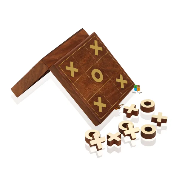 Sheesham_Wood_Tic-tac-toe_Perfect_Gifting_For_Birthday_For_Kids_And_Family_Board_Games_Brass_Naughts_&_Crosses_With_Storage_Box_Lxbxh_4X4X1.5_Inches