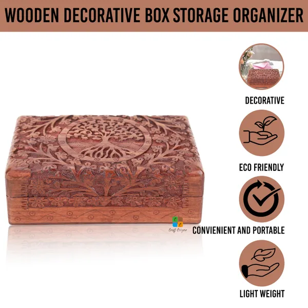 Tree_Carving_Jewellery_Box_|_Multipurpose_Box_For_Storage