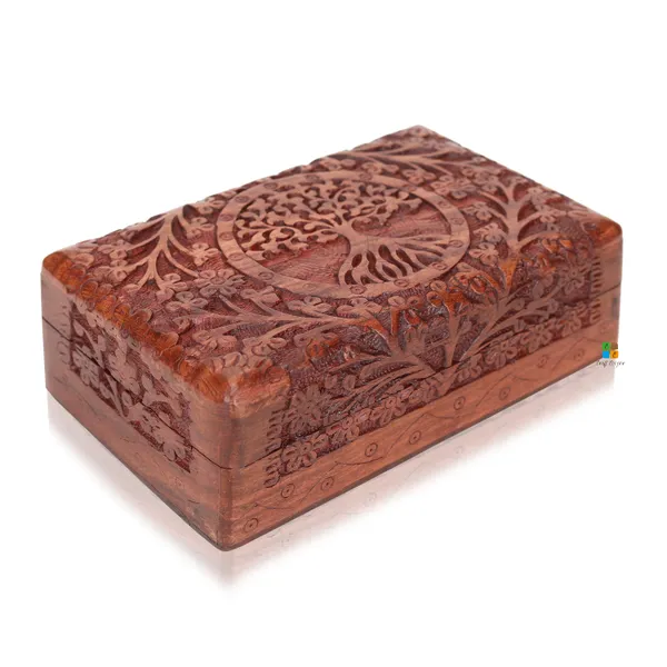 Tree_Carving_Jewellery_Box_|_Multipurpose_Box_For_Storage