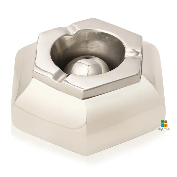 Silver_Steel_Ashtray_With_Lid_|_For_Car,_Home,_Office_And_Bar
