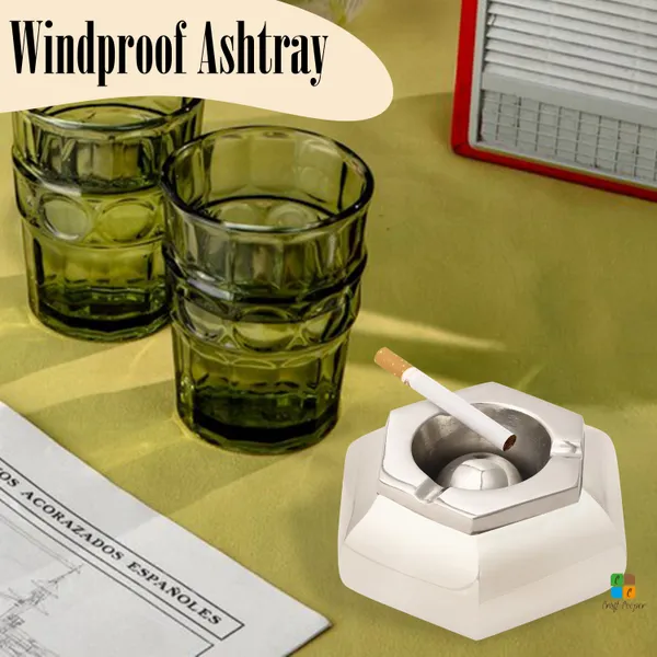 Silver_Steel_Ashtray_With_Lid_|_For_Car,_Home,_Office_And_Bar
