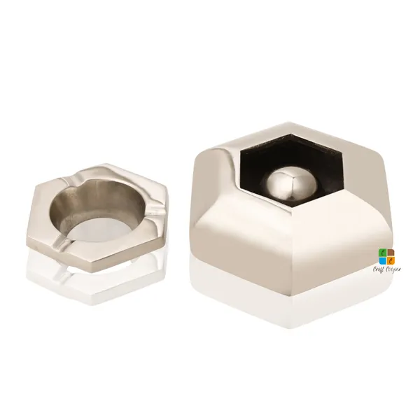 Silver_Steel_Ashtray_With_Lid_|_For_Car,_Home,_Office_And_Bar