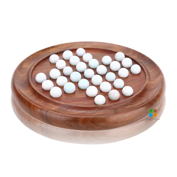 Wooden_Solitaire_Board_Game_In_With_Glass_Marbles_Brain-Vita_Unique_Game_9"_-_Best_Gift_For_Kids,_Teens_&_Adults