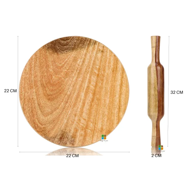 Handcrafted_Mango_Wood_Chakla_Belan_Rolling_Pin_Board