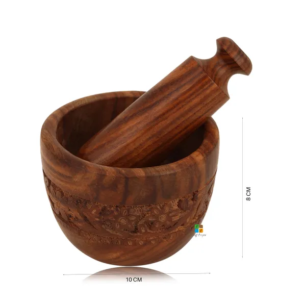 Handcrafted_Sheesham_Wood_Kharal_Carved_Pestle_And_Mortar