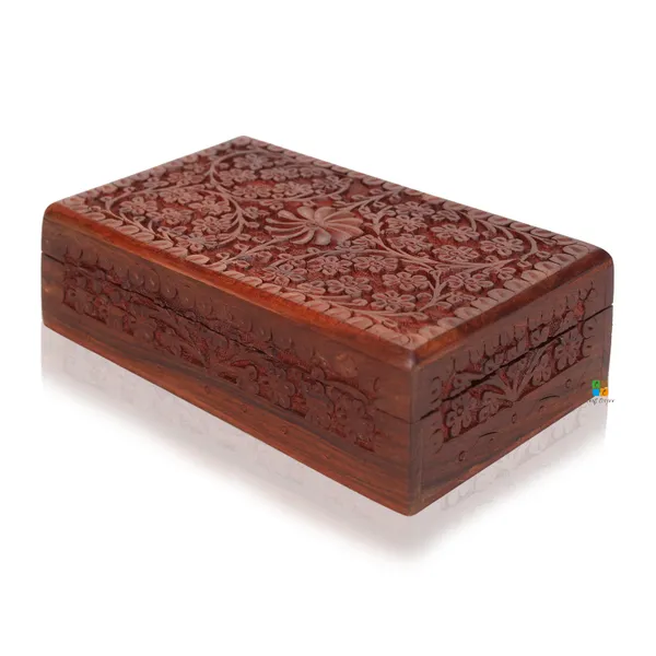 Hand_Carved_Wooden_Floral_Trinket_Jewellery_Box_|_Multipurpose_Box_For_Storage