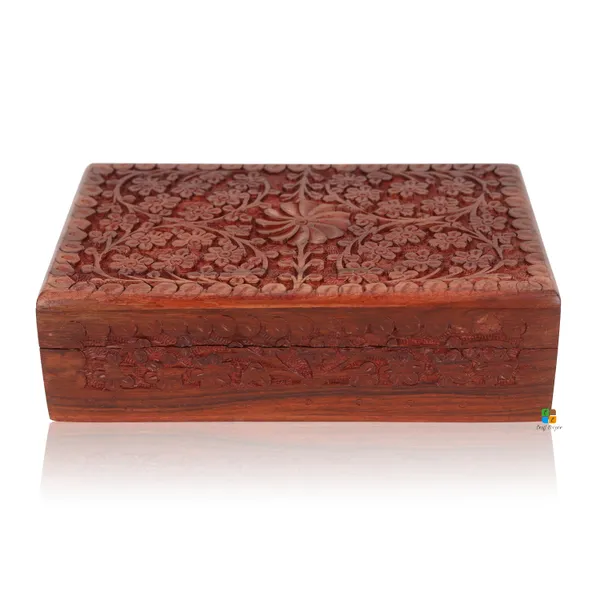 Hand_Carved_Wooden_Floral_Trinket_Jewellery_Box_|_Multipurpose_Box_For_Storage