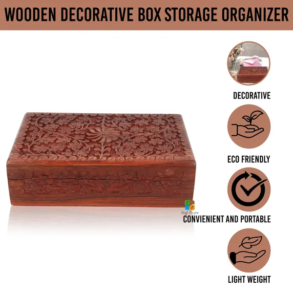 Hand_Carved_Wooden_Floral_Trinket_Jewellery_Box_|_Multipurpose_Box_For_Storage