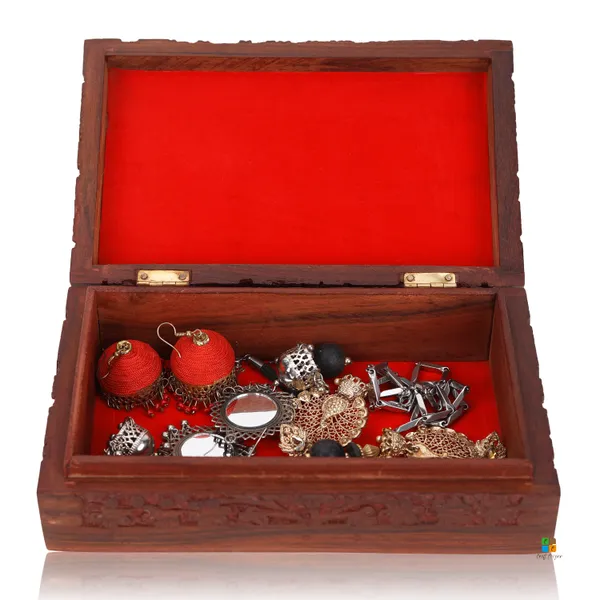 Hand_Carved_Wooden_Floral_Trinket_Jewellery_Box_|_Multipurpose_Box_For_Storage