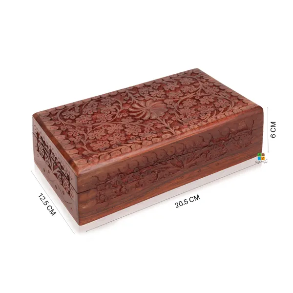Hand_Carved_Wooden_Floral_Trinket_Jewellery_Box_|_Multipurpose_Box_For_Storage