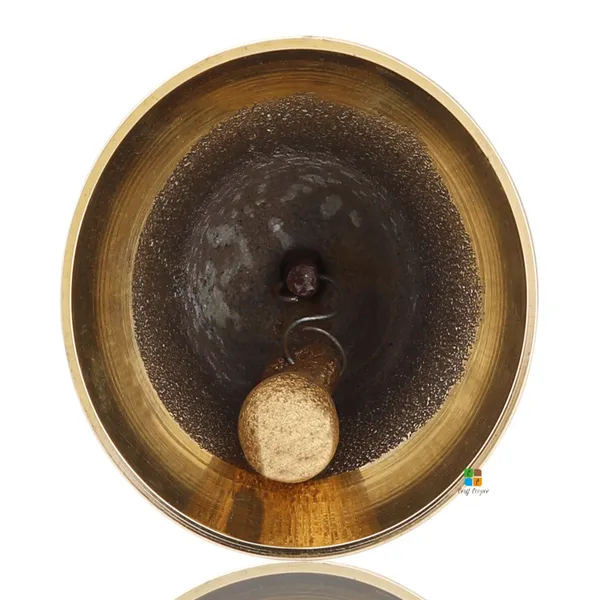 Christmas_Brass_Shame_Hand_Bell/Chrome_Finish_Hand_Bells_With_Wooden_Handle