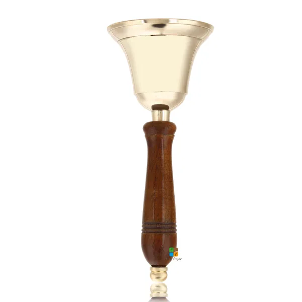 Christmas_Brass_Shame_Hand_Bell/Chrome_Finish_Hand_Bells_With_Wooden_Handle