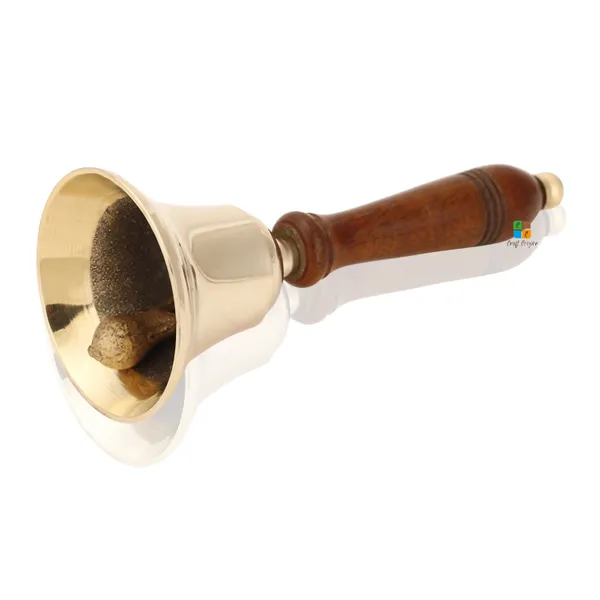 Christmas_Brass_Shame_Hand_Bell/Chrome_Finish_Hand_Bells_With_Wooden_Handle