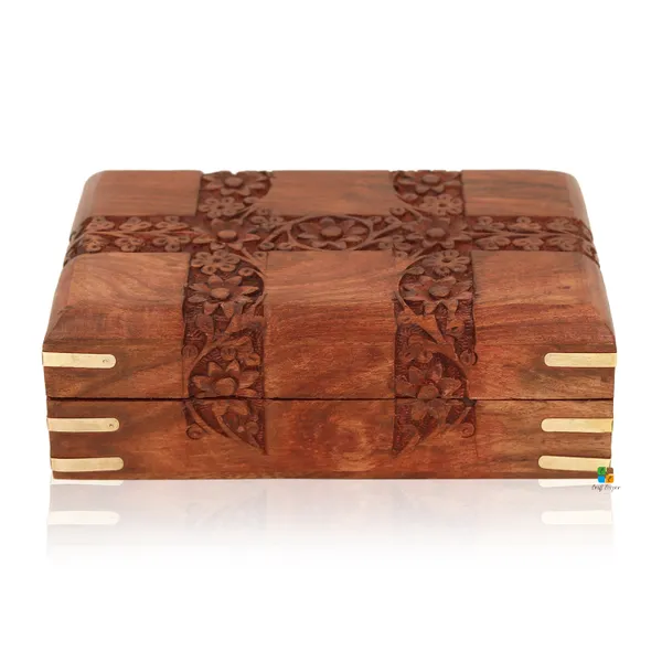 Floral_Handcrafted_Wooden_Jewelry_Box_|_Multipurpose_Box_For_Storage