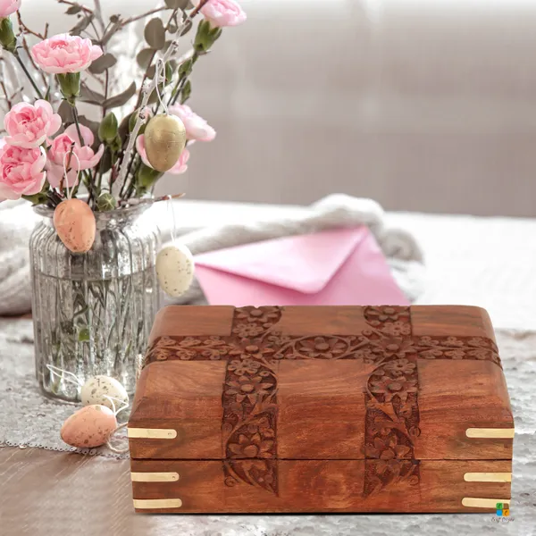Floral_Handcrafted_Wooden_Jewelry_Box_|_Multipurpose_Box_For_Storage