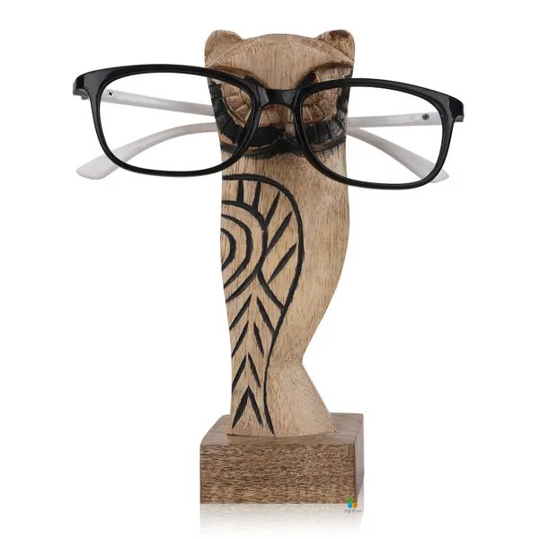 Handmade_Owl_Spectacle_Wood_Tabletop_Eyeglass_Holder_Stand