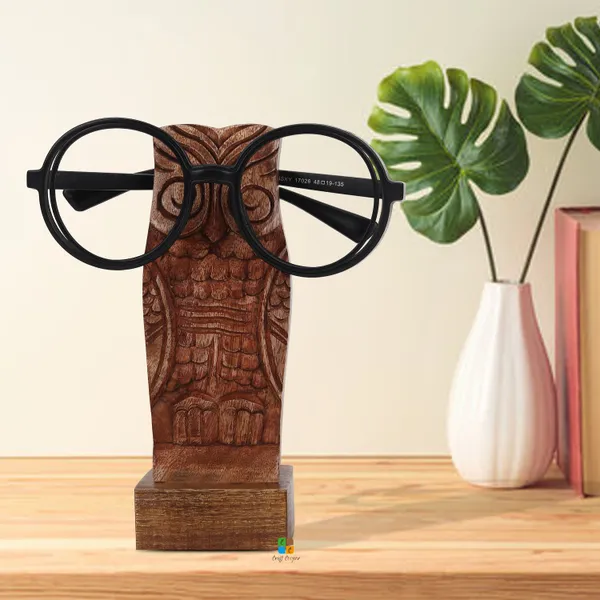 Handmade_Owl_Spectacle_Wood_Tabletop_Eyeglass_Holder_Stand