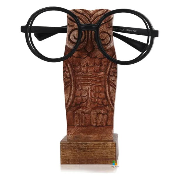 Handmade_Owl_Spectacle_Wood_Tabletop_Eyeglass_Holder_Stand