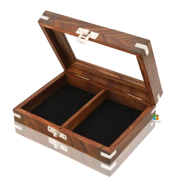 Handcrafted_Classic_Wooden_Playing_Card_Holder_|_Deck_Box_Storage_Case_Organizer_With_2_Sets