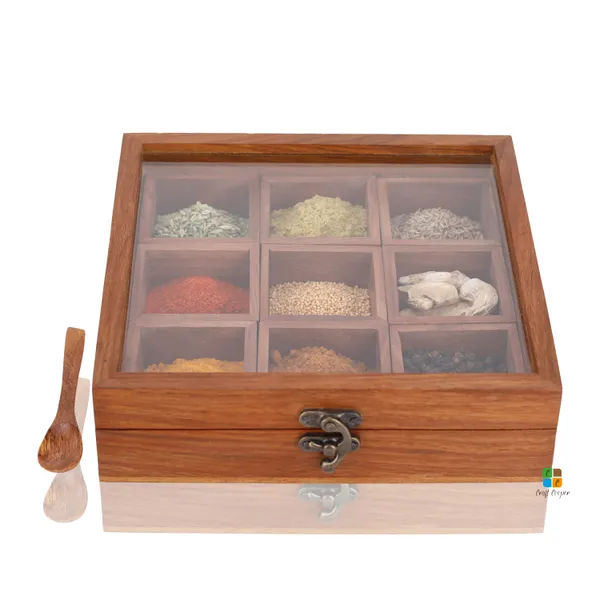 Handmade_Solid_Sheesham_Wooden_Spice_Box_With_9_Container_And_Spoon
