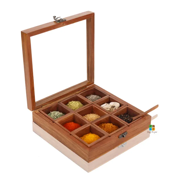Handmade_Solid_Sheesham_Wooden_Spice_Box_With_9_Container_And_Spoon