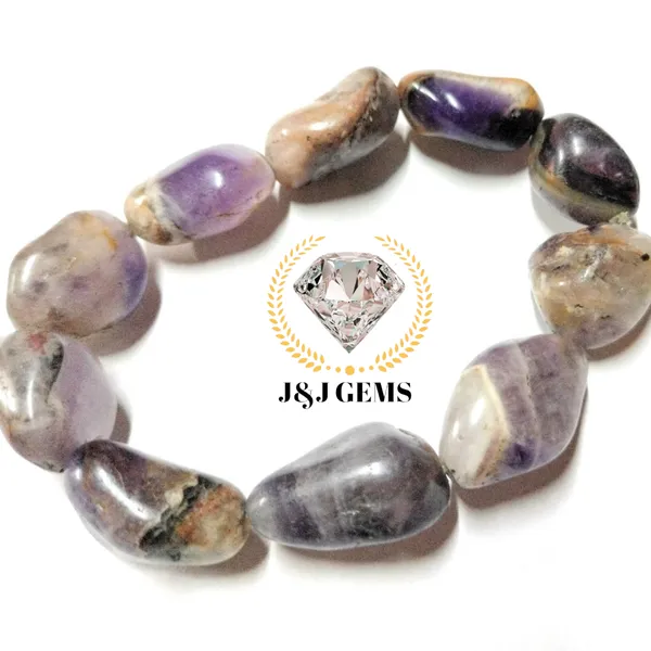 Natural_Amethyst_Tumbled_Stone_Crystal_Bracelet_|_Healing_Bracelet_For_Calm_&_Stress_Relief