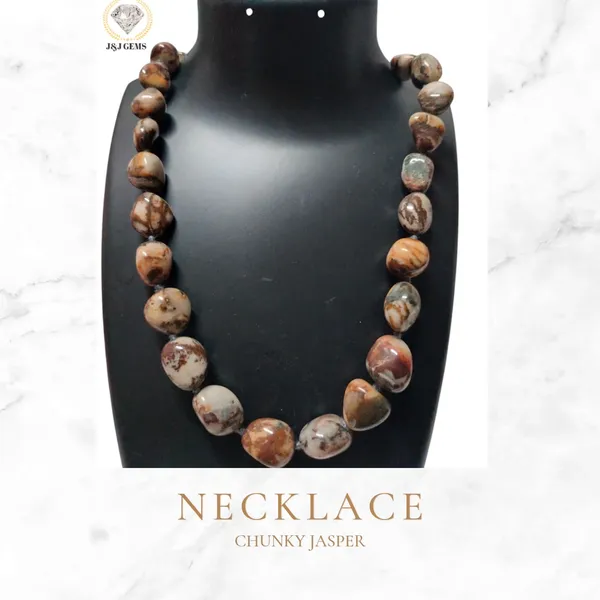 Natural_Jasper_Chunky_Bead_Crystal_Necklace_|_Earthy_Gemstone_Jewellery_For_Women