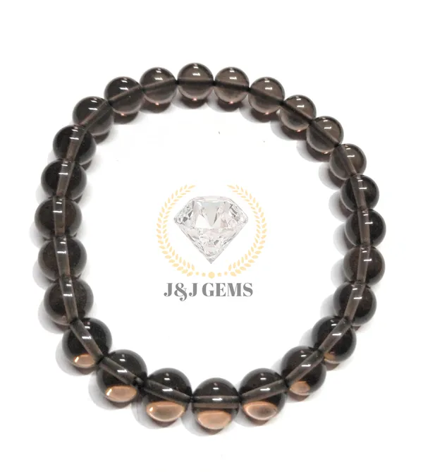 Natural_Smoky_Quartz_Crystal_Bracelet_|_Grounding_&_Protection_Healing_Bracelet_|_8mm_Beads