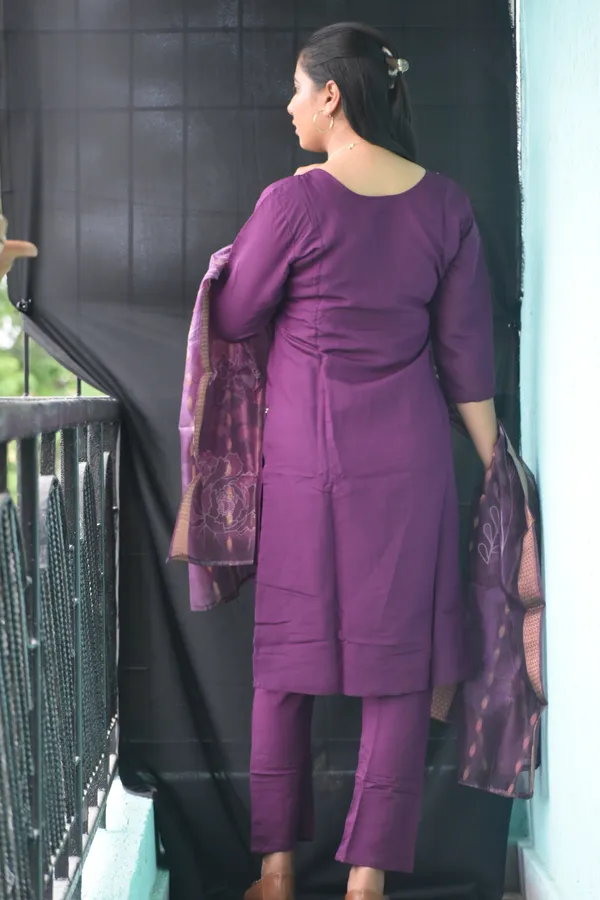 Purple_Silk_Straight_Kurti_Set_For_Women