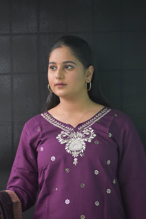 Purple_Silk_Straight_Kurti_Set_For_Women