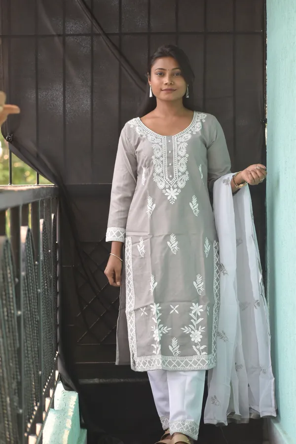 Grey_Cotton_Chikankari_Stitched_Suit_For_Women