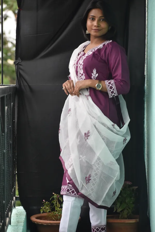 Purple_Cotton_Chikankari_Stitched_Suit_For_Women