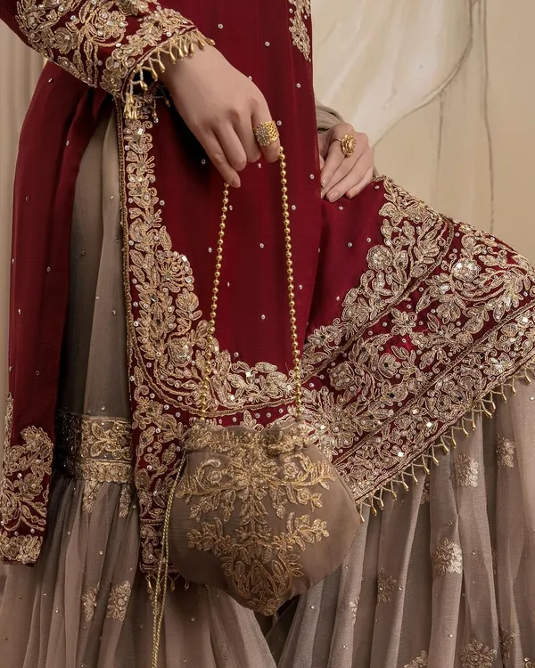 Red_Silk_Stitched_Suit_On_Chinon_Silk_Febric_With_Inner_And_Plazoo_On_Also_Chinon_Silk_Febric_And_Dupatta_On_Soft_Net_Febric_For_Women