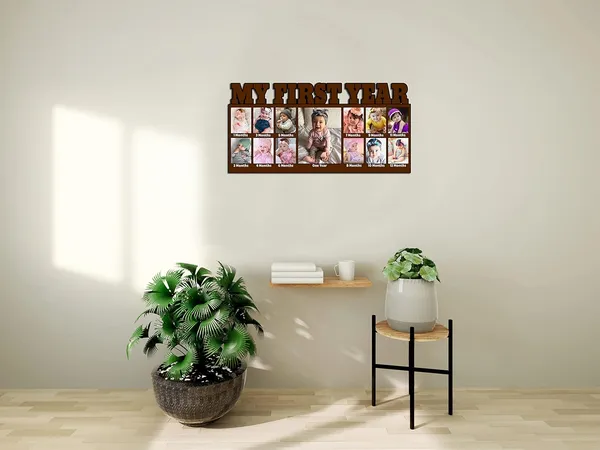Mutlicolor_Customized_Photo_Frame_For_First_Year_Baby_12_Months_Photo_Frame_1St_Frames_13_Pics_Customised_For_Gifts_Happy_Birthday_Customized_Collage_Frame_Best_Gift_For_Sister_Brother