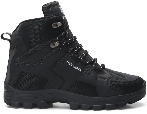 Black_Pu_Leather_Soft_Cushion_Insole_Hiking_&_Trekking_Shoes_For_Men