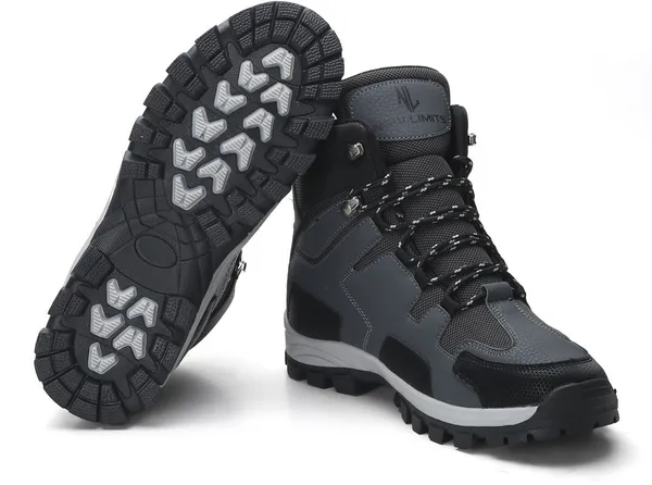 Grey_Pu_Leather_Soft_Cushion_Insole_Hiking_&_Trekking_Shoes_For_Men