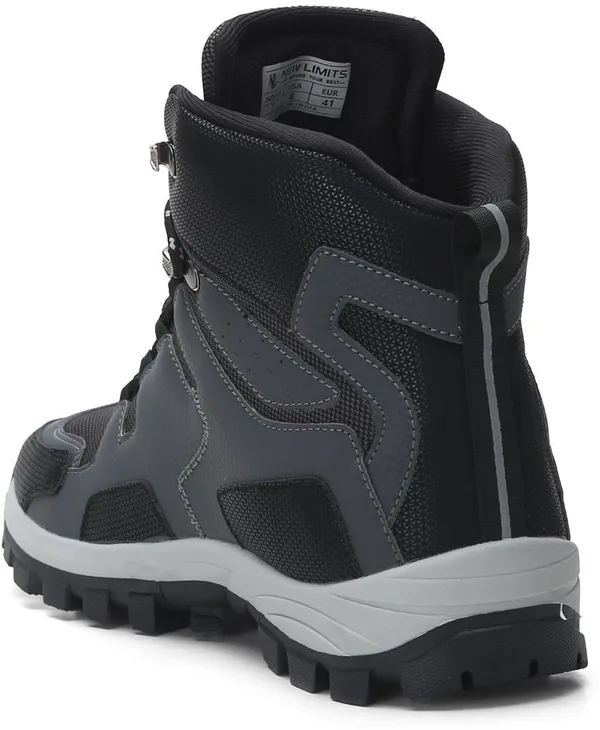 Grey_Pu_Leather_Soft_Cushion_Insole_Hiking_&_Trekking_Shoes_For_Men