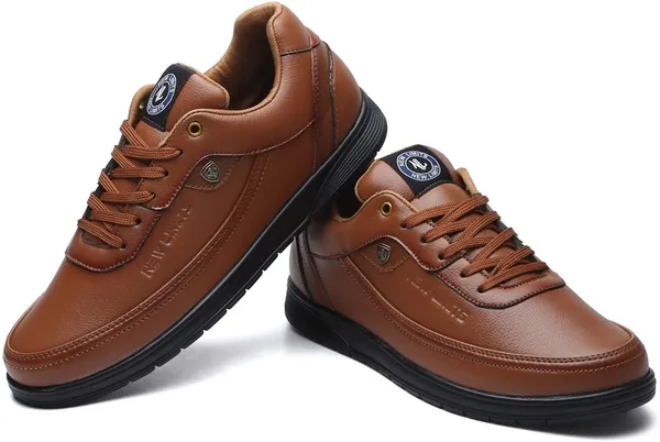 Tan_Premium_Leather_Soft_Cushion_Insole_Sneakers_For_Men