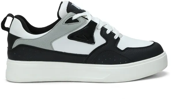 White_&_Black_Pu_Leather_Soft_Cushion_Insole_Lining_Sneakers_For_Men